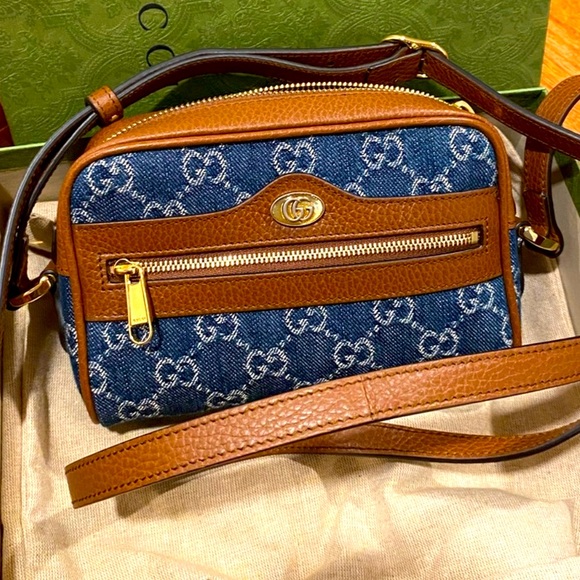 Authentic Gucci Denim Crossbody bag - Picture 7 of 9